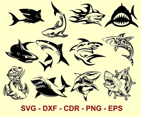 Shark SVG, Shark Logo, Shark Png, Shark Svg, Shark Vector, Shark Print, Shark Tattoo, See Tattoo ...