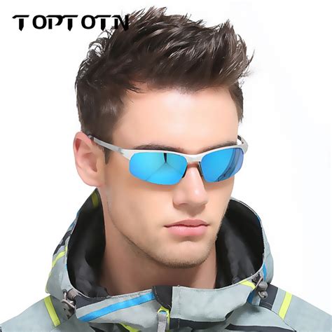 Toptotn Men's Glasses Polarized Sunglasses Brand Designer Polarized Sunglasses Summer HD Lens ...