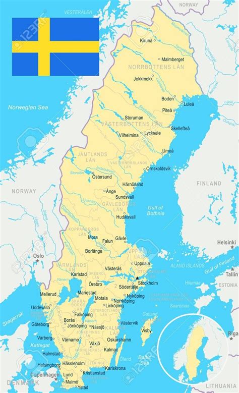 √ Sweden National Parks Map