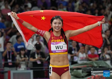 Highlights of women's 100m Hurdles Final of Athletics at 19th Asian Games-Xinhua