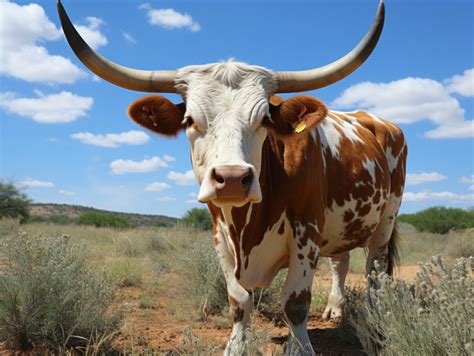 Texas Longhorn on a cattle ranch | Unreal Images - Free AI Generated ...