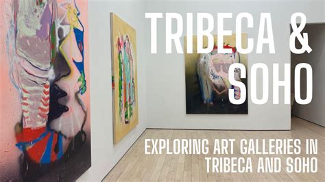 Art galleries in Tribeca & Soho in NYC: colorful abstract paintings ...