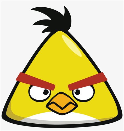 Chuck Angry Birds - Yellow Angry Bird - 545x548 PNG Download - PNGkit