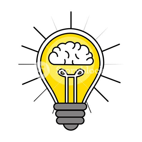 Brain Light Bulb Vector at Vectorified.com | Collection of Brain Light ...