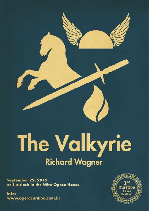 The Valkyrie - minimalist poster designed by Douglas Menin Richard Wagner, Ballet Posters ...