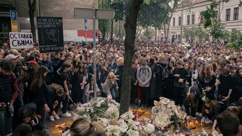 After a School Shooting in Serbia, Belgrade Is Consumed With Grief ...