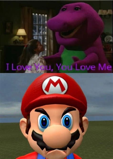 Mario Hates Barney by ryanmario2011 on DeviantArt