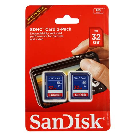 SanDisk 32GB Class 4 SDHC Memory Card, 2 Pack - Walmart.com