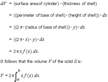 12.4 Finding Volumes By Using Cylindrical Shells