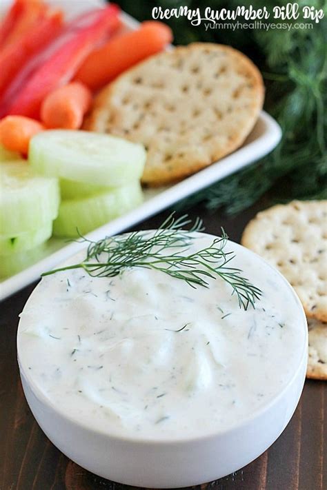 Creamy Cucumber Dill Dip + Giveaway! - Yummy Healthy Easy