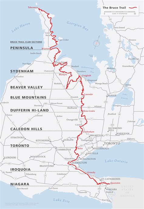 Bruce Trail Sections, Clubs & Maps | Bruce Trail Conservancy