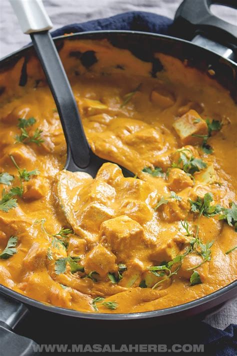 Tofu Tikka Masala Recipe [Vegan] 🥘 MasalaHerb.com