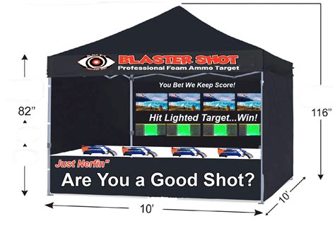 4 Player Nerf Shooting Gallery by Blaster Shot