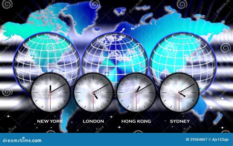 World Map Time Zones Royalty Free Stock Photography - Image: 29364867