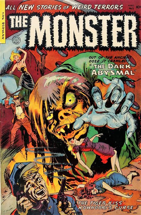 Monster #2 from Fiction House (1953 series) Sci Fi Comics, Horror Comics, Horror Art, Horror ...