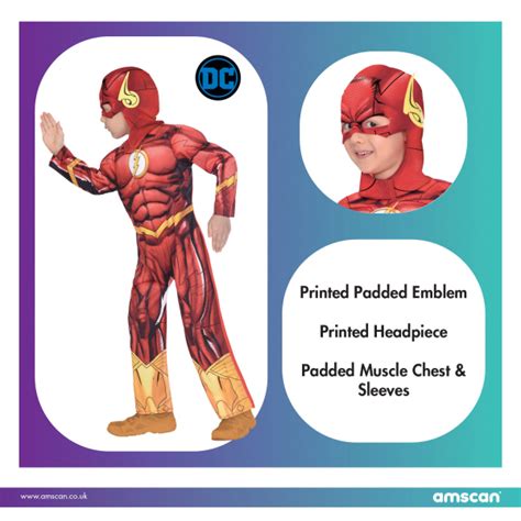 Child Costume The Flash 8-10 Years : Amscan Europe