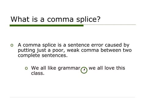 Best Way To Explain Comma Splices