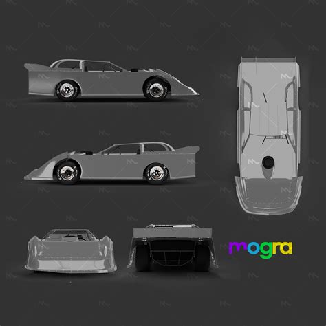 Dirt Late Model Premium Livery Template - Motorsport Graphics