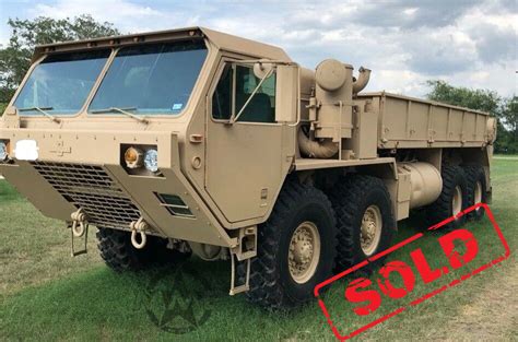 1984 M977 Oshkosh HEMTT 8X8 Truck With Material Handling Crane - Midwest Military Equipment