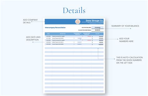 Intercompany Reconciliation Template - Excel, Google Sheets | Template.net