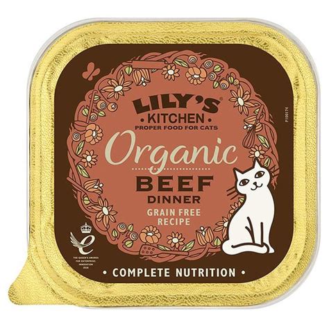 Lily's Kitchen Organic Beef Dinner Wet Cat Food - 85g - Lilys Kitchen