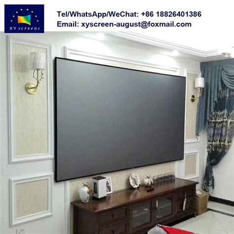 China 120 Inch Home Theater Zero Edge Slim Frame Alr Projector Screen ...