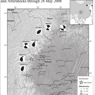 Map of the Wenchuan earthquake | Download Scientific Diagram