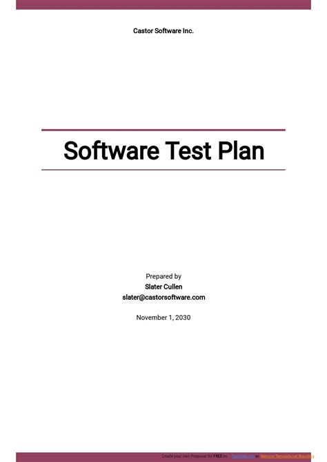 Software Security Test Plan Template - Google Docs, Word, Apple Pages | Template.net