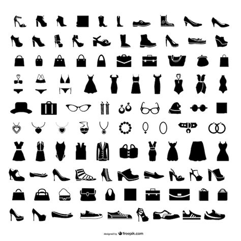 Premium Vector | Fashion icons set