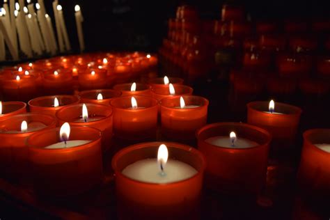 Free Images : light, red, italy, church, candle, lighting, decor, candles, duomo, como, lombardy ...