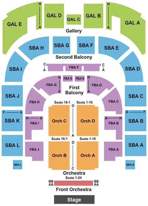 Township Auditorium Seating Chart & Maps - Columbia