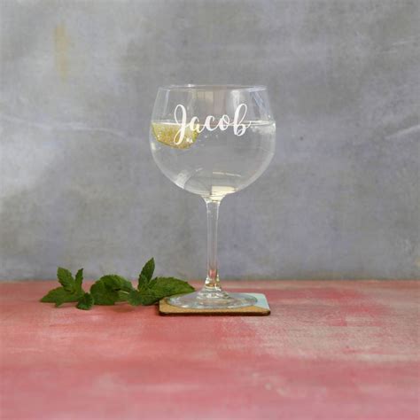 personalised gin goblet by the glass yard | notonthehighstreet.com