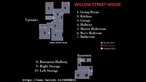 Phasmophobia Walk through Willow Street House With Map! - YouTube