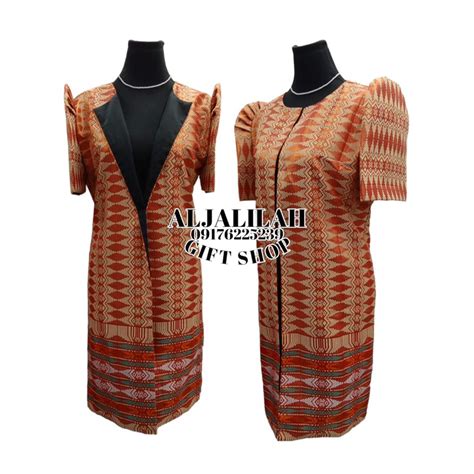 Modern Filipiniana attire blazer batik | Shopee Philippines