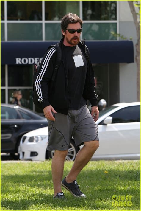 Photo: christian bale steps out in his workout gear for a meeting 20 | Photo 3632316 | Just ...