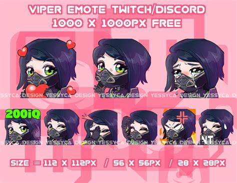 Discord Emotes, Viper, Anime Art Girl, Twitch, Animal Crossing, Digital ...