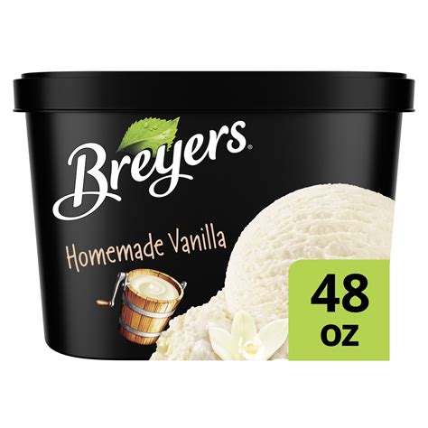 Breyers Classics Ice Cream Homemade Vanilla 48 oz - Walmart.com - Walmart.com