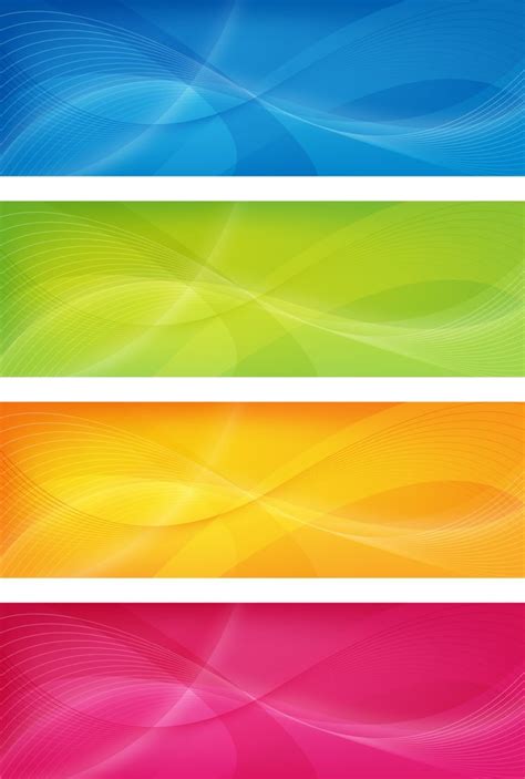 Colorful banners vector | Banner template design, Banner template, Website banner design