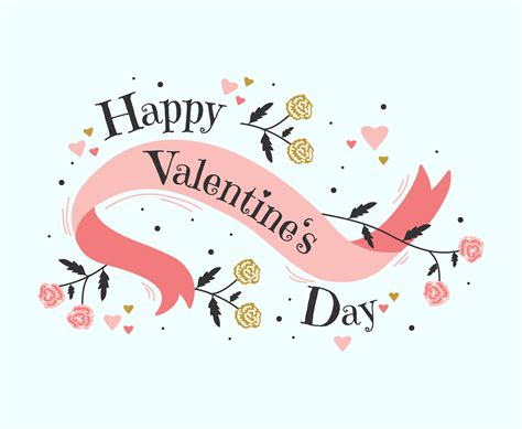 Happy Valentines Day 280934 Vector Art at Vecteezy