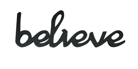 BELIEVE Word Decor