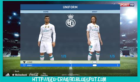 GC_90: PES 2017 Real Madrid Kit 2017-18 HD [RUMOR] V1