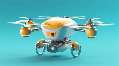 Premium AI Image | Delivery Drone on light background AI generated