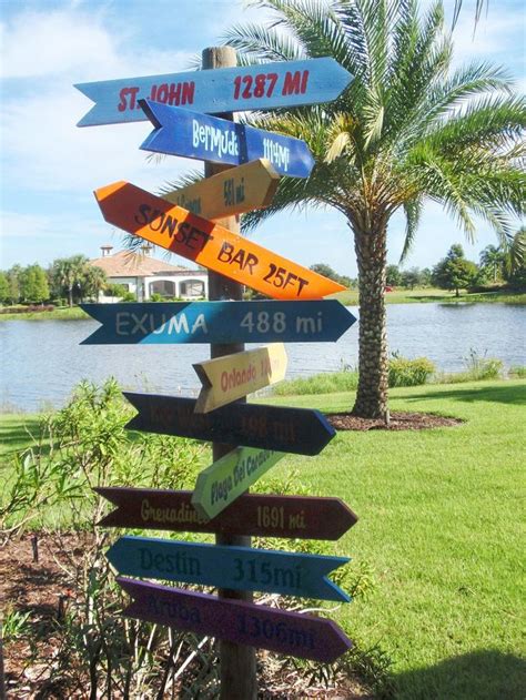 6 Destination Arrows Hand Painted Wood Directional Signs 24 X | Etsy ...