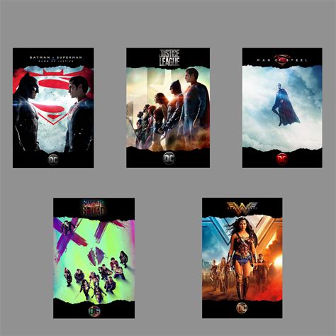 [Collection] Here are the DCEU posters I just made in the same style as some other Marvel ...