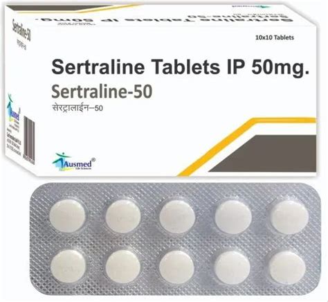 Sertraline Tablets IP 50mg at ₹ 75.65/stripe in New Delhi | ID: 21442314462