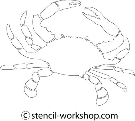 Crab1.gif (682×611) | Crab art, Starfish drawing, Stencil painting