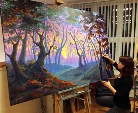 Enchanted Forest Painting - VasilisaRomanenko