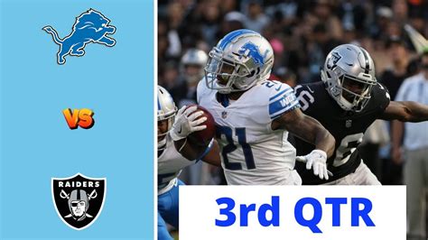 Detroit Lions vs. Las Vegas Raiders Full Highlights 3rd QTR | NFL Week ...