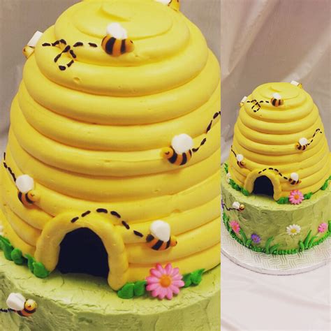 Bee Hive Cake | Bumble bee cake, Bee cakes, Bee hive cake