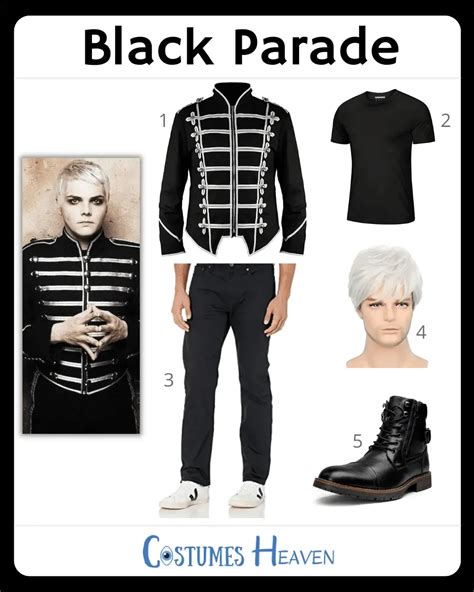 Black Parade Costume For Cosplay & Halloween 2024